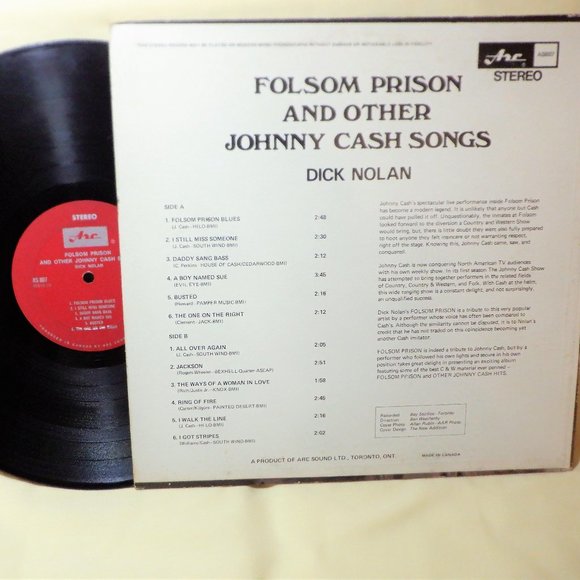 ~ LP ~~~ FOLSOM PRISON and Other Johnny Cash Songs ~~~ Dick Nolan - Picture 2 of 2